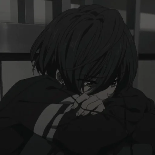 🖤 Стикер «iwishiwasdeadhuh» для Telegram