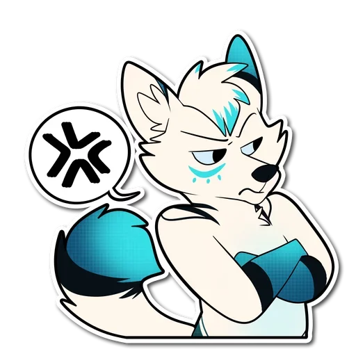 🥳 Стикер «Пошлый Лис» для Telegram