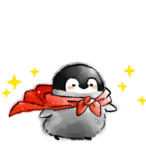 🦸‍♂ Стикер «Позитивные пингвины» для Telegram