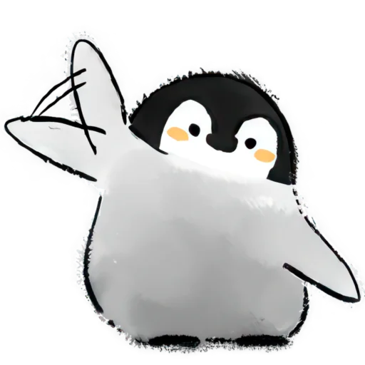 👋 Стикер «Позитивные пингвины» для Telegram
