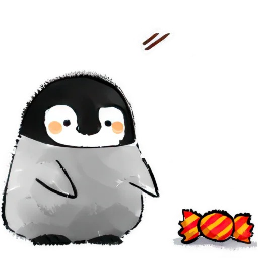 🍬 Стикер «Позитивные пингвины» для Telegram