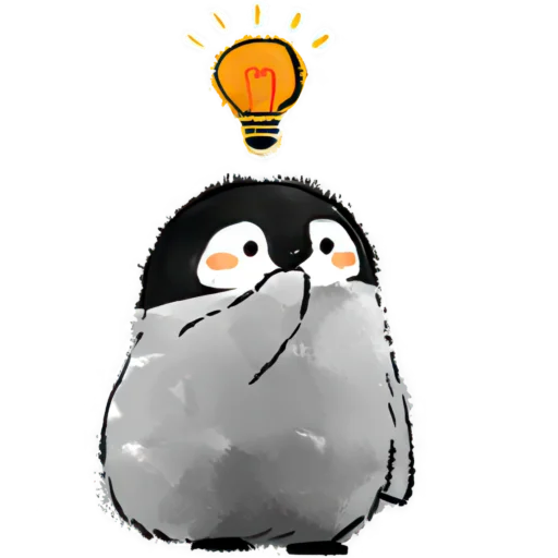 💡 Стикер «Позитивные пингвины» для Telegram
