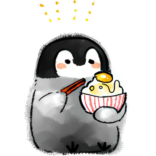😋 Стикер «Позитивные пингвины» для Telegram