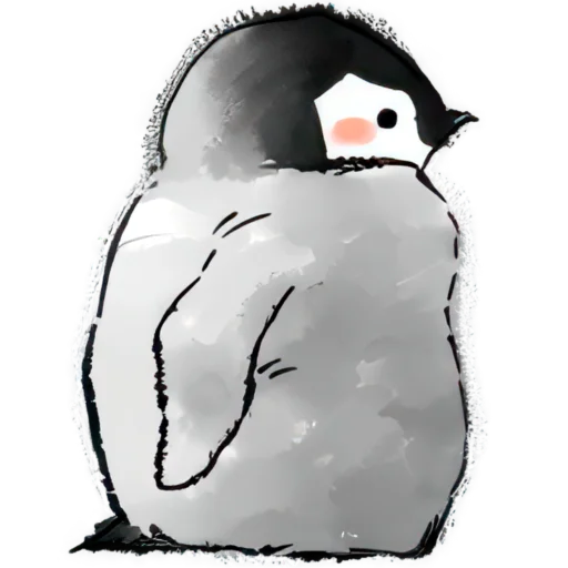 🫤 Стикер «Позитивные пингвины» для Telegram