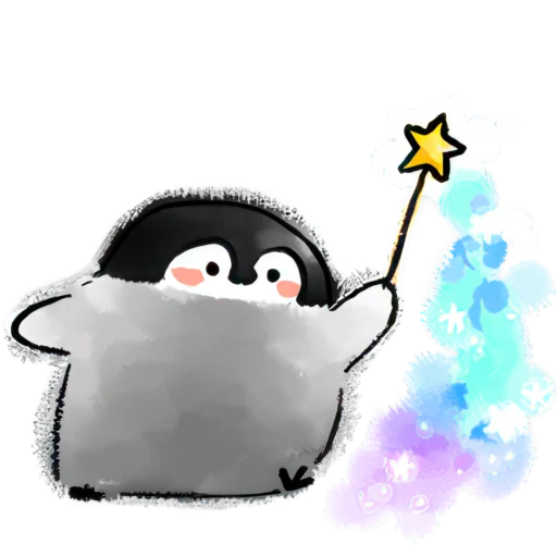 🪄 Стикер «Позитивные пингвины» для Telegram