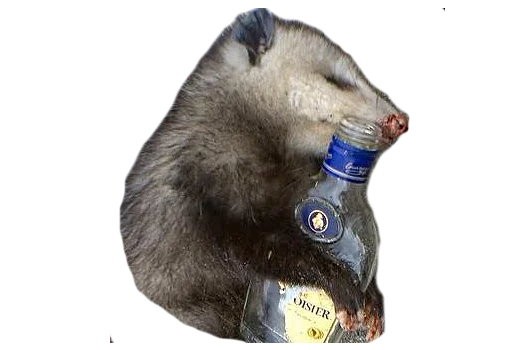 😵 Стикер «Possum style» для Telegram