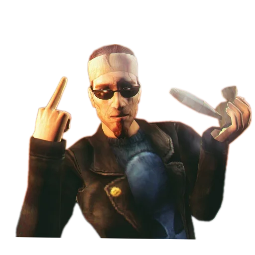 🖕 Стикер «Postal 2 Чувак» для Telegram