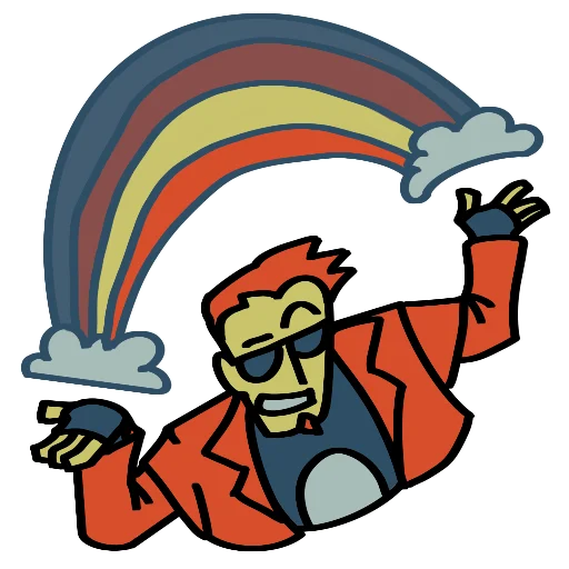 🌈 Стикер «Postman guys» для Telegram