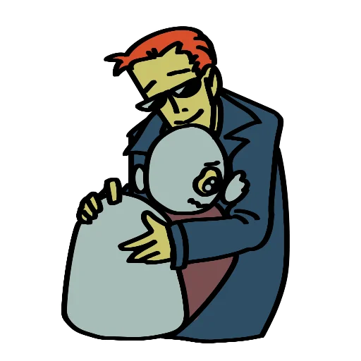 🫂 Стикер «Postman guys» для Telegram
