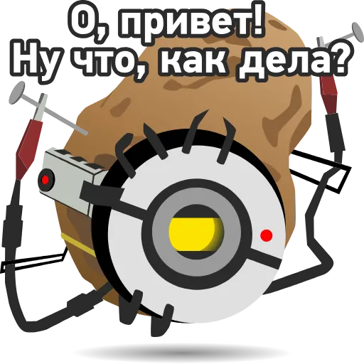 Стикерпак GLADOS для Telegram