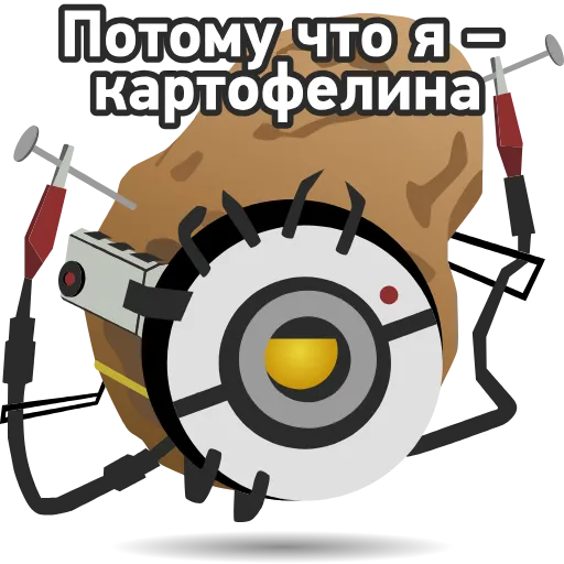 🥔 Стикер «GLADOS» для Telegram