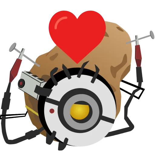 ❤️ Стикер «GLADOS» для Telegram