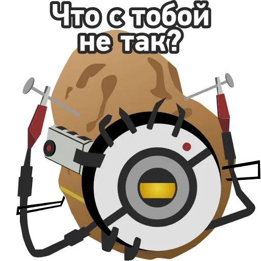 😠 Стикер «GLADOS» для Telegram