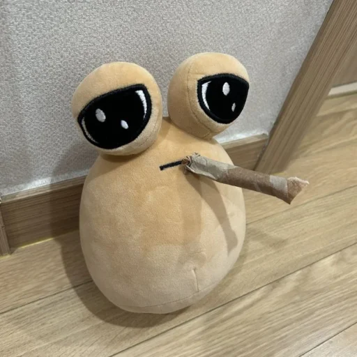 ☹️ Стикер «Pou Plush» для Telegram