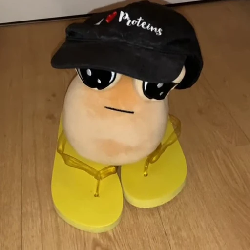 😐 Стикер «Pou Plush» для Telegram