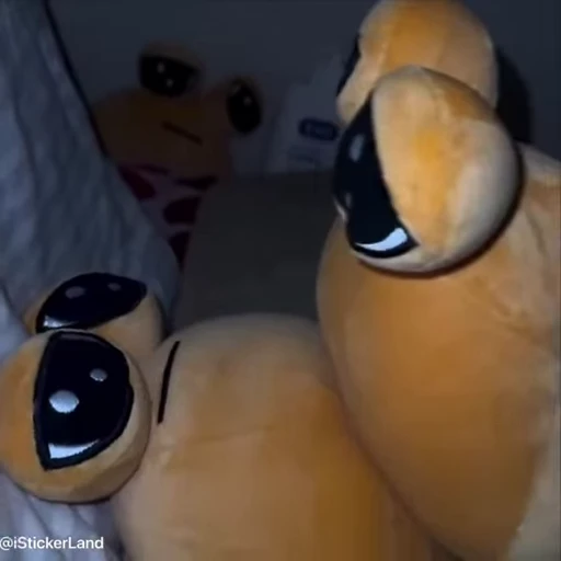 😐 Стикер «Pou Plush» для Telegram