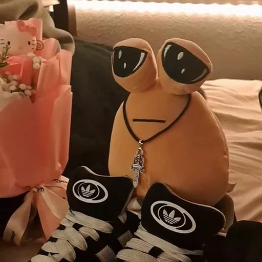 😐 Стикер «Pou Plush» для Telegram