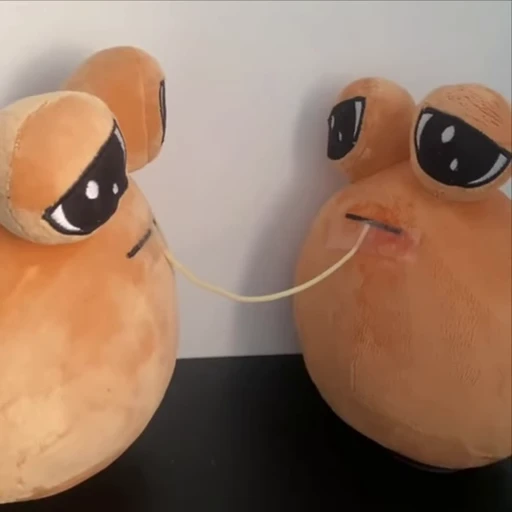 😐 Стикер «Pou Plush» для Telegram