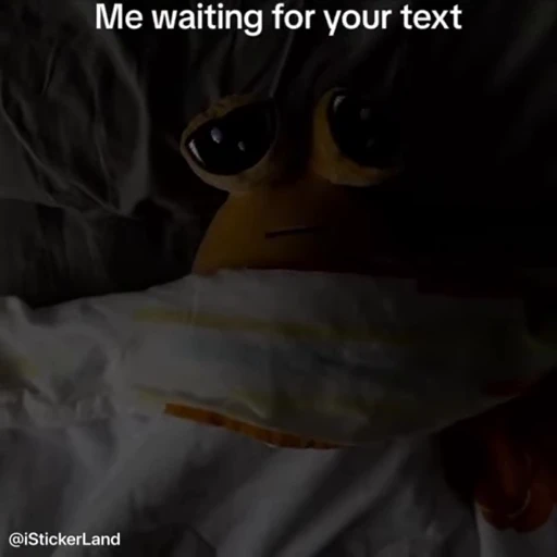 😐 Стикер «Pou Plush» для Telegram