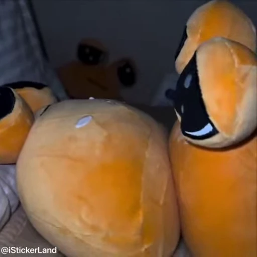 😐 Стикер «Pou Plush» для Telegram