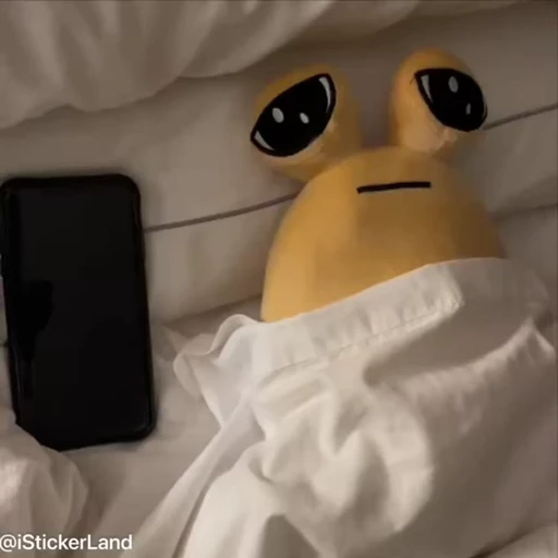 😐 Стикер «Pou Plush» для Telegram