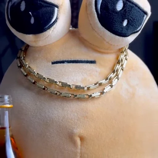 😐 Стикер «Pou Plush» для Telegram