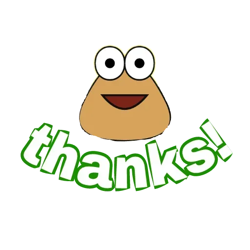 🙏 Стикер «Pou» для Telegram