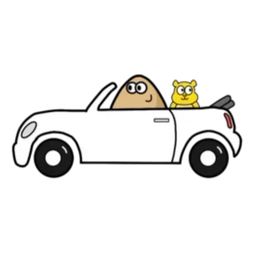 🚗 Стикер «Pou» для Telegram