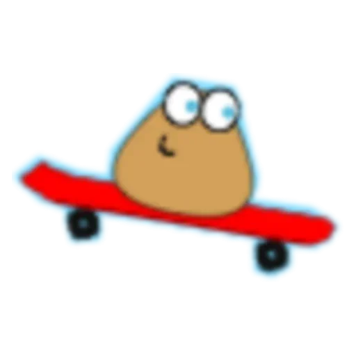 🛹 Стикер «Pou» для Telegram