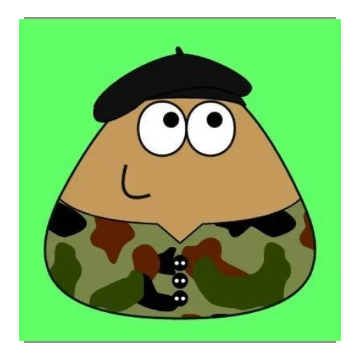 🤷 Стикер «Pou» для Telegram