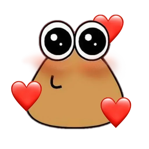 🥰 Стикер «Pou» для Telegram