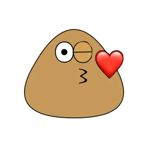 😘 Стикер «Pou» для Telegram