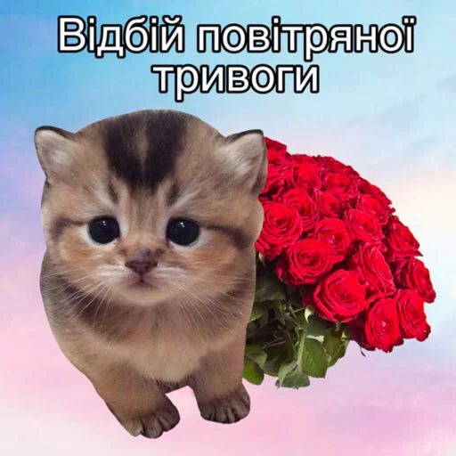 🥰 Стикер «Повітряна тривога» для Telegram