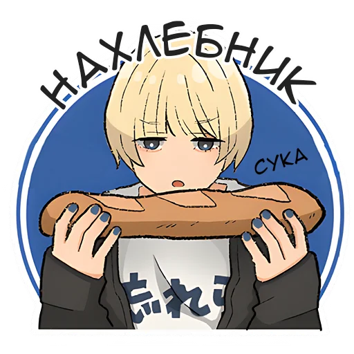 😠 Стикер «Пояснят за аниме» для Telegram
