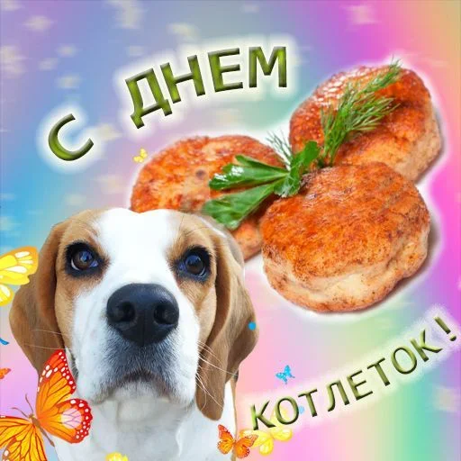 😨 Стикер «Поздравляю с Днём» для Telegram