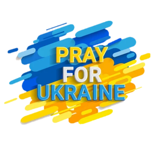 🇺🇦 Стикер «Pray for Ukraine» для Telegram