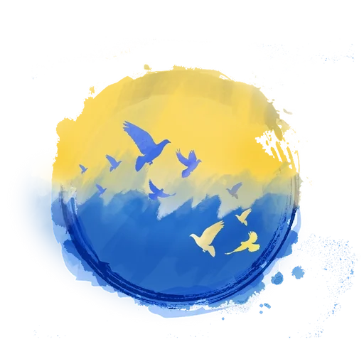 🇺🇦 Стикер «Pray for Ukraine» для Telegram