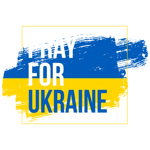 🇺🇦 Стикер «Pray for Ukraine» для Telegram