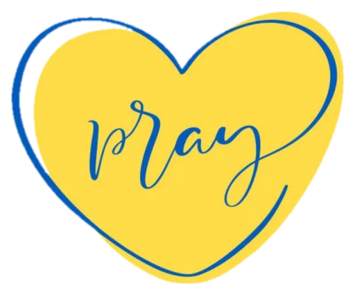 🇺🇦 Стикер «Pray for Ukraine» для Telegram