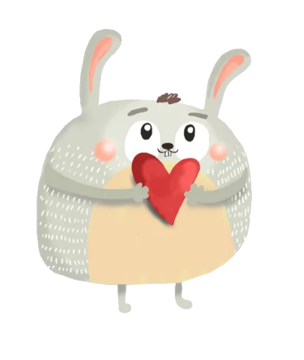 🐰 Стикер «warmth» для Telegram