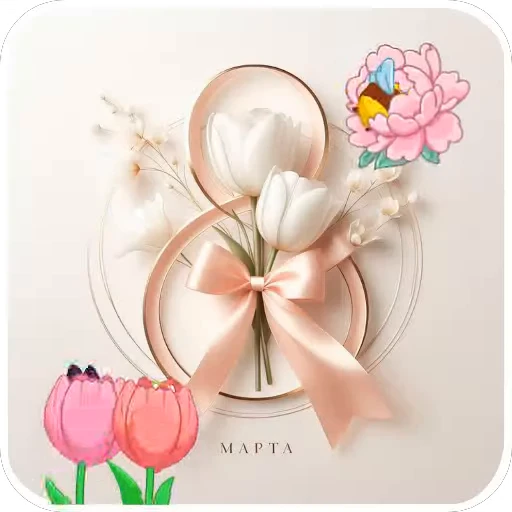 🌸 Стикер «Праздники» для Telegram