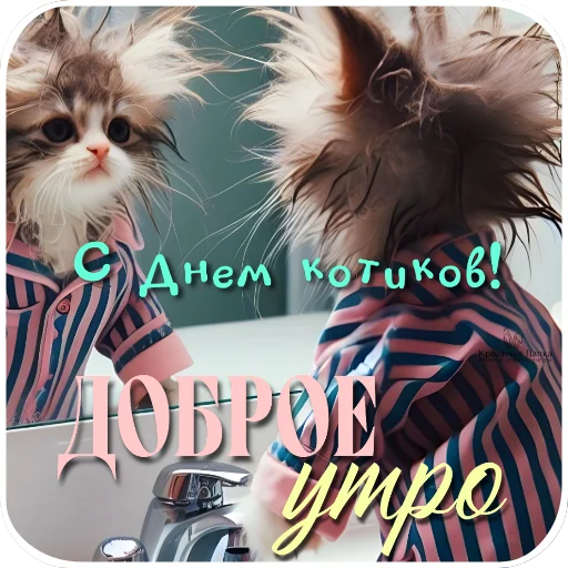 🐱 Стикер «Праздники» для Telegram