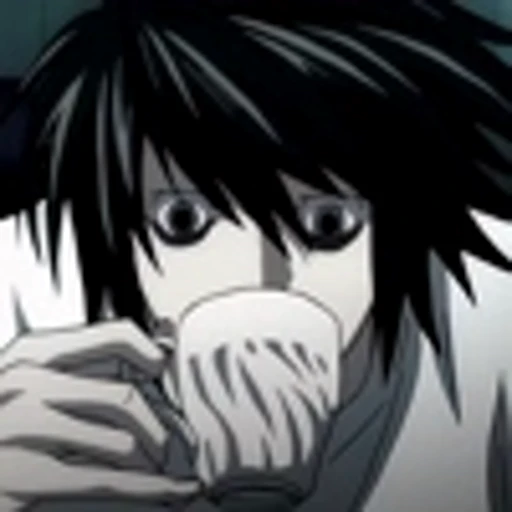 😶 Эмодзи «L Lawliet Death NoteЭл Тетрадь смерти» для Telegram