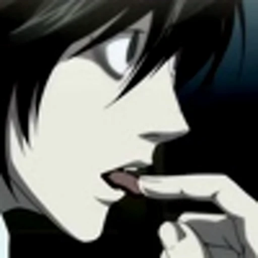 😜 Эмодзи «L Lawliet Death NoteЭл Тетрадь смерти» для Telegram