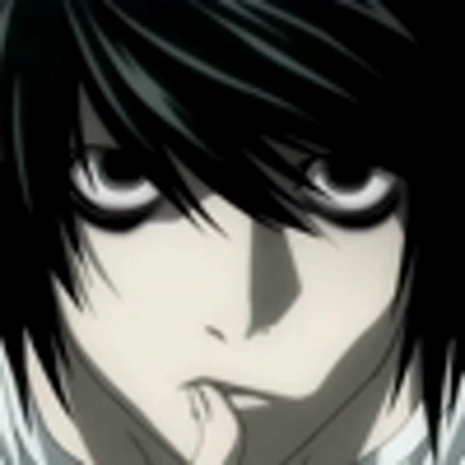Стикерпак L Lawliet Death NoteЭл Тетрадь смерти для Telegram
