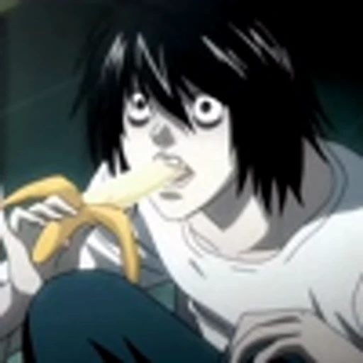 😋 Эмодзи «L Lawliet Death NoteЭл Тетрадь смерти» для Telegram