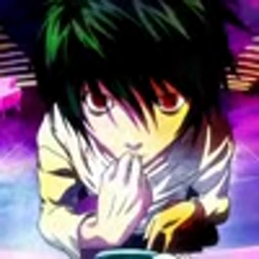 😜 Эмодзи «L Lawliet Death NoteЭл Тетрадь смерти» для Telegram