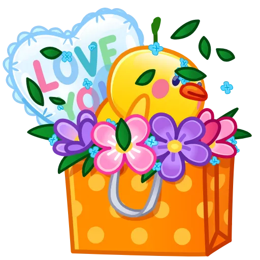 🗃 Эмодзи «Love You» для Telegram