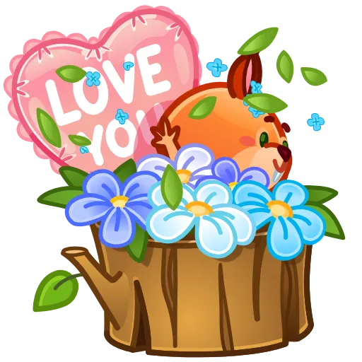 🗃 Эмодзи «Love You» для Telegram