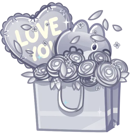 🗃 Эмодзи «Love You» для Telegram